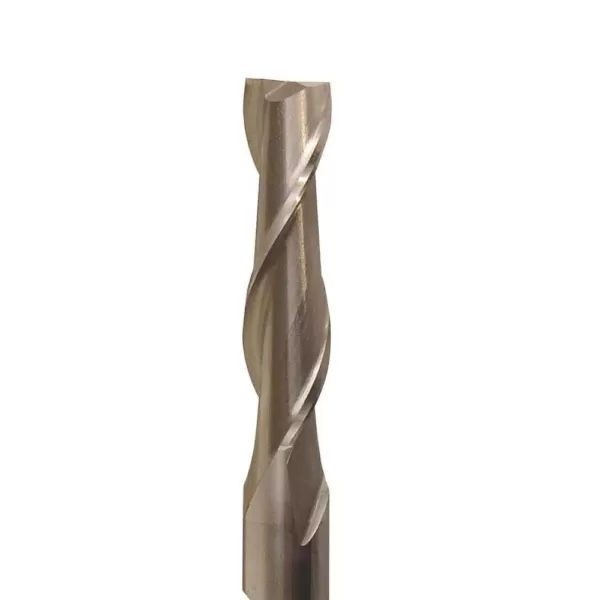 Drill America 1/4 in. High Speed Steel End Mill Specialty Bit with 2-Flutes and 3/8 in. Shank