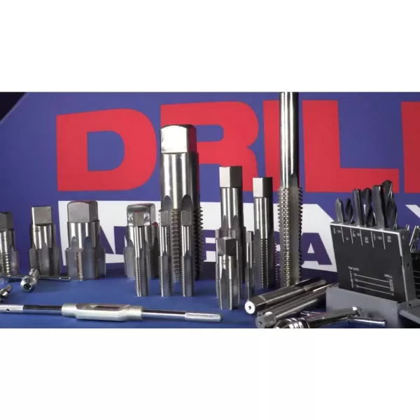 Drill America #8-32 Carbon Steel Hand Tap Set