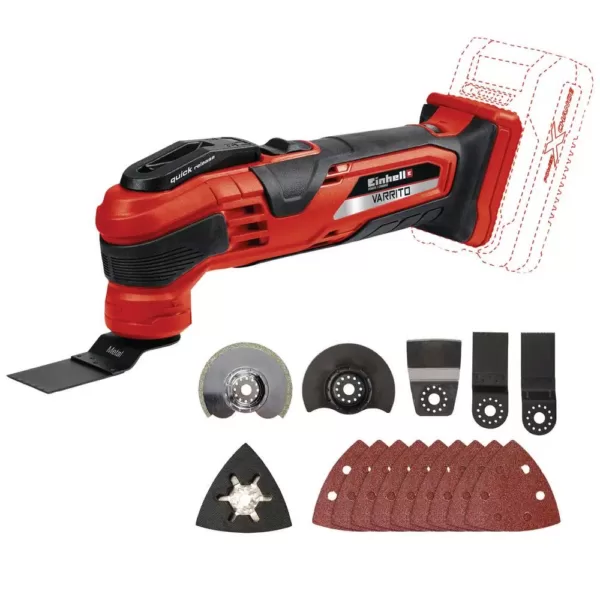 Einhell PXC 18-Volt Cordless Variable-Speed 20,000-OPM Oscillating Multi-Tool Kit (with 3.0-Ah Battery Plus Fast Charger)