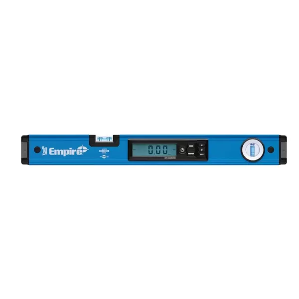 Empire 24 in. Digital Box Level with Case and 8 in. Magnetic Torpedo Level and Rafter Square in True Blue