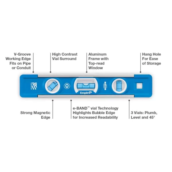 Empire 9 in. True Blue Professional Torpedo Level