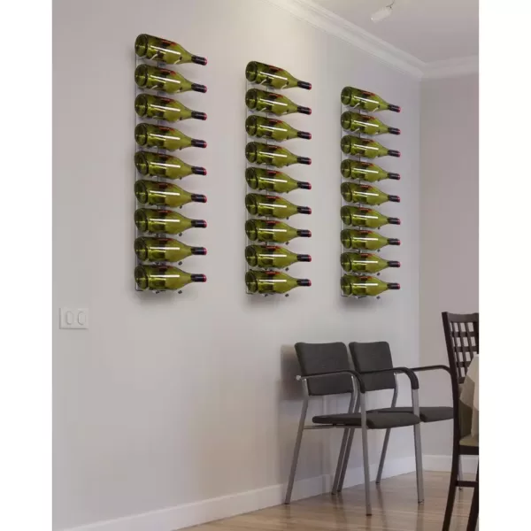 Epicureanist 9-Bottle Stainless Epic Metal Wine Rack