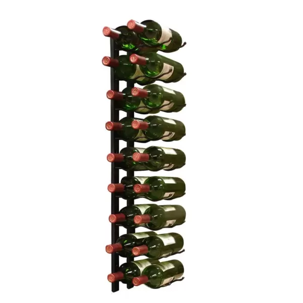 Epicureanist 18-Bottle Metal Wine Rack in Black