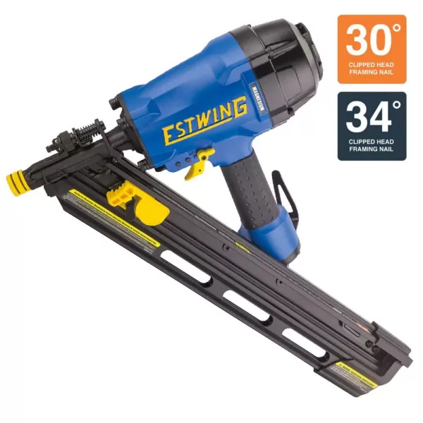 Estwing Pneumatic 34 degrees Clipped Head Framing Nailer with Padded Bag