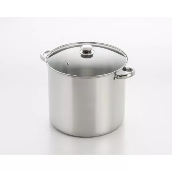 ExcelSteel 12 qt. Stainless Steel Stock Pot with Glass Lid