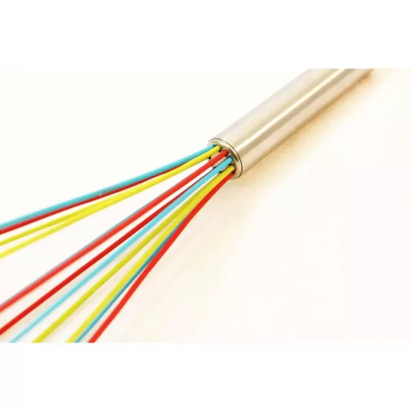 ExcelSteel 8 in. and 10 in. Stainless Steel Tri-Color Whisk with Silicone (Set of 2)