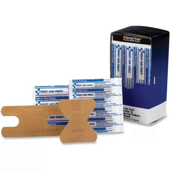 First Aid Only Knuckle/Fingertip Fabric Bandages (10 Per Box)