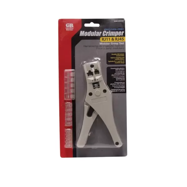 Gardner Bender RG11 RJ45 Modular Plug Crimper