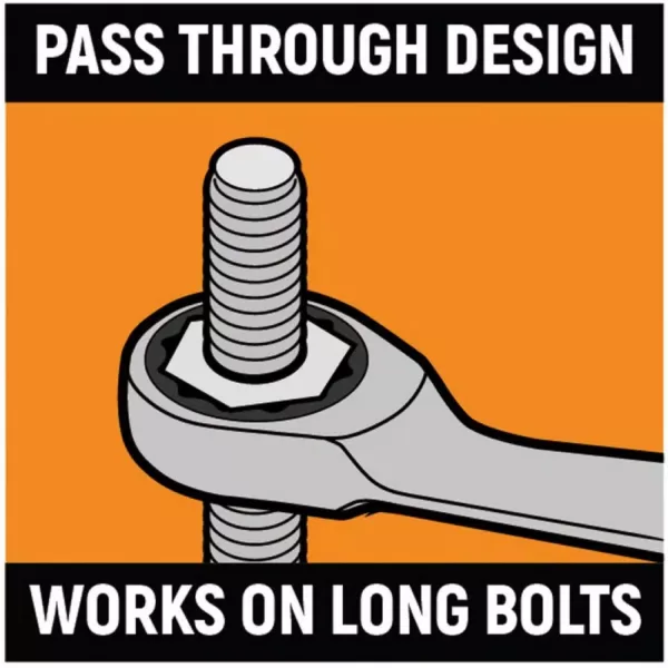 GEARWRENCH 3/4 in. x 7/8 in. Reversible S-Shaped Double Box Ratcheting Wrench