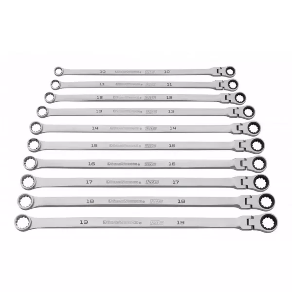 GEARWRENCH 120XP Universal Spline XL Flex Head Gearbox Ratcheting Metric Wrench Set (10-Piece)