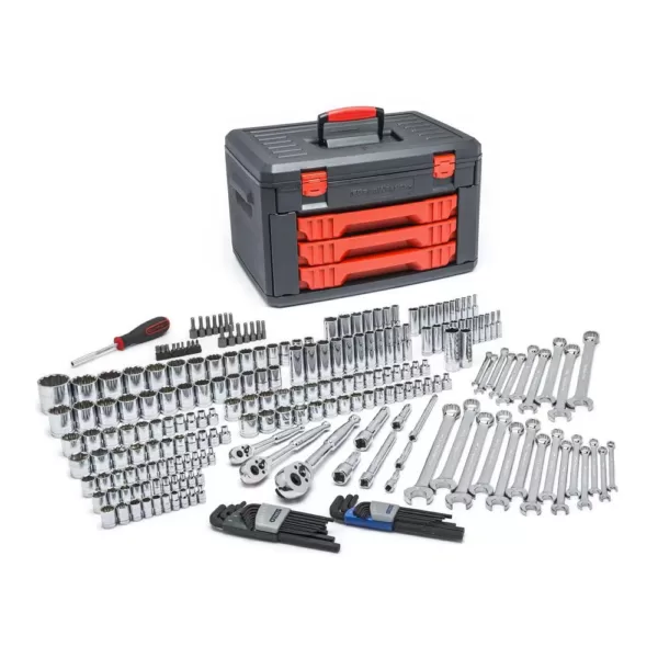 GEARWRENCH Mechanics Tool Set in 3-Drawer Storage Box (239-Piece)