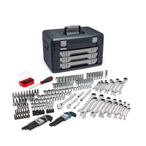 GEARWRENCH Mechanics Tool Set in 3-Drawer Storage Box (232-Piece)