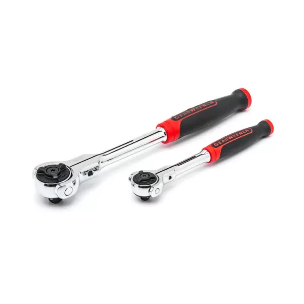 GEARWRENCH 1/4 in. and 3/8 in. Drive Cushion Grip Roto-Ratchet Set (2-Piece)