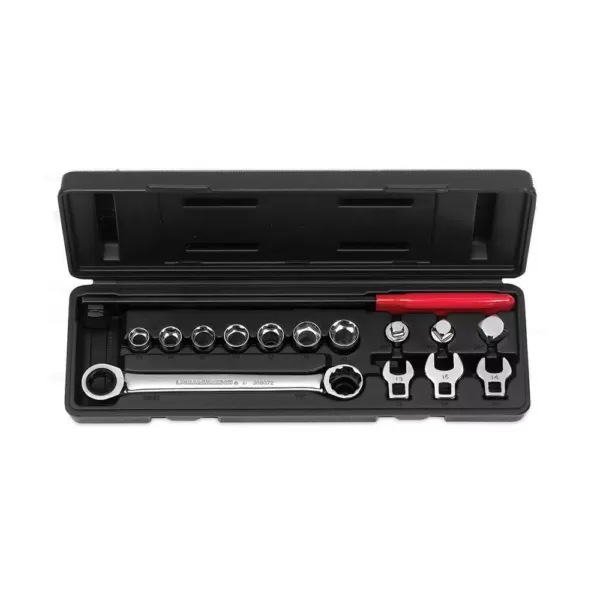 GEARWRENCH Ratcheting Wrench Serpentine Belt Tool and Socket Set (15-Piece)