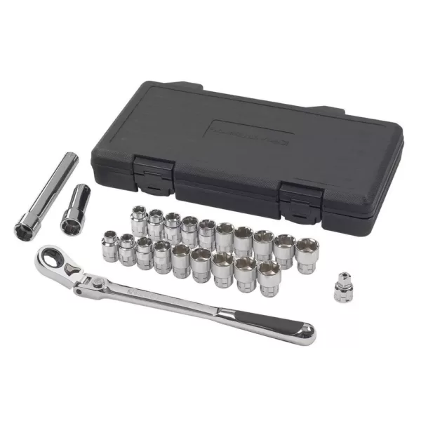 GEARWRENCH 3/8 in. Drive Gear Ratchet and Socket Set (23-Piece)