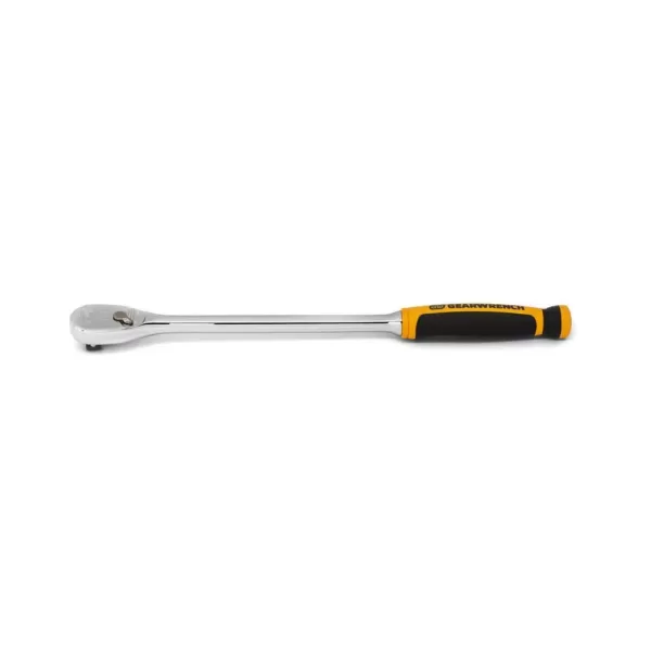 GEARWRENCH 3/8 in. Drive 90 Tooth 13 in. L Handle Dual Material Teardrop Ratchet