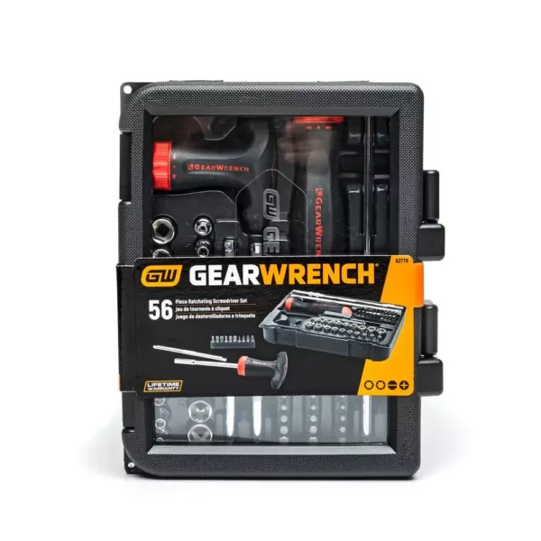 GEARWRENCH Ratcheting GearDriver Screwdriver Set (56-Piece)