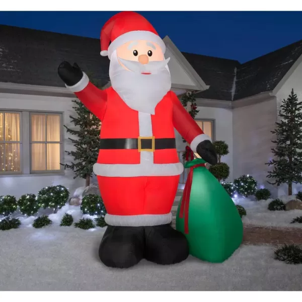 Gemmy 12 ft. Tall Airblown Inflatable Extra Bright Santa