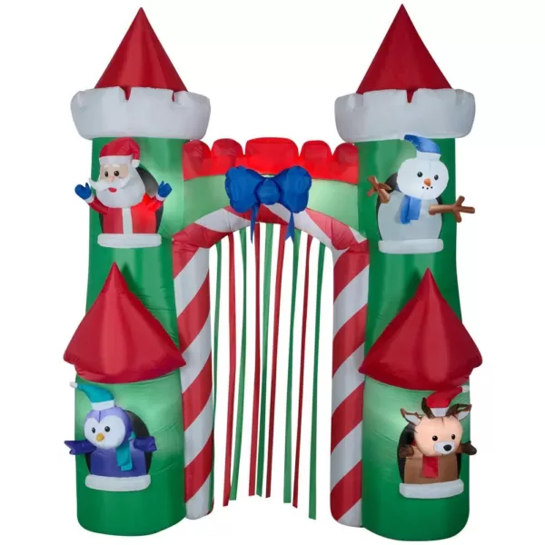 Gemmy 9 ft. H. Airblown Archway-Santa's Castle