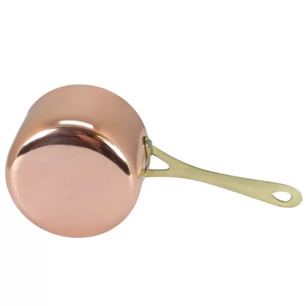 Gibson Home Rembrandt 1 qt. Aluminum Sauce Pan in Copper