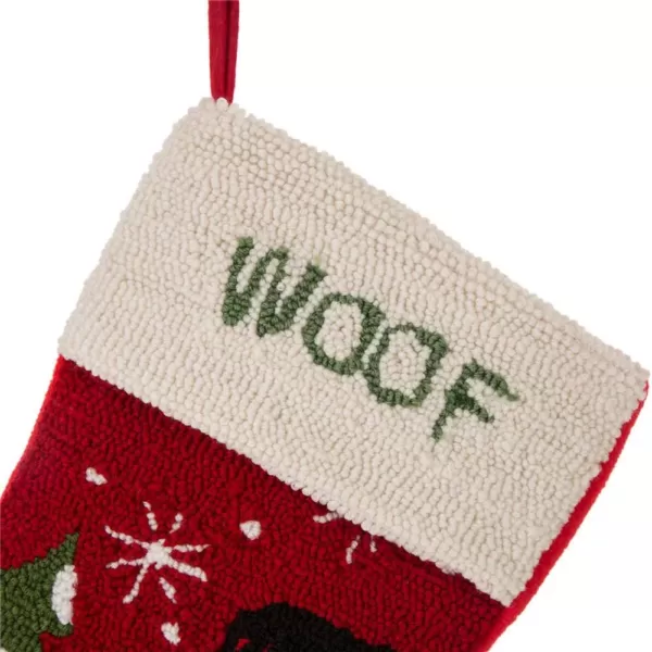 Glitzhome 20 in. L Hooked Stocking, Dog