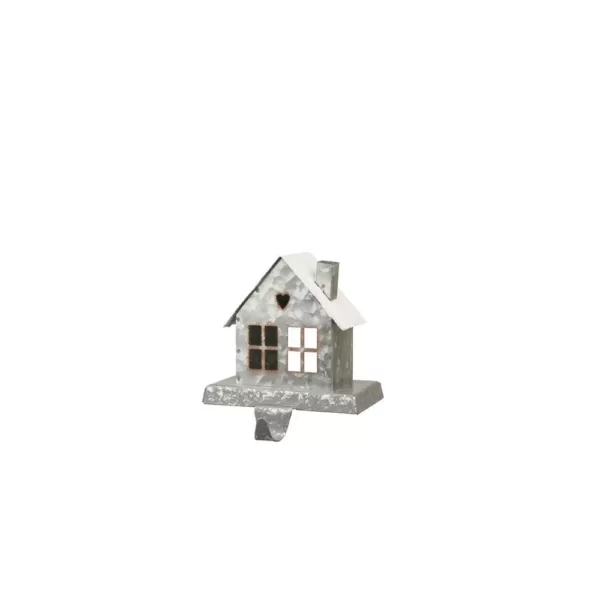 Glitzhome 6.00 in. H Galvanized House Stocking Holder