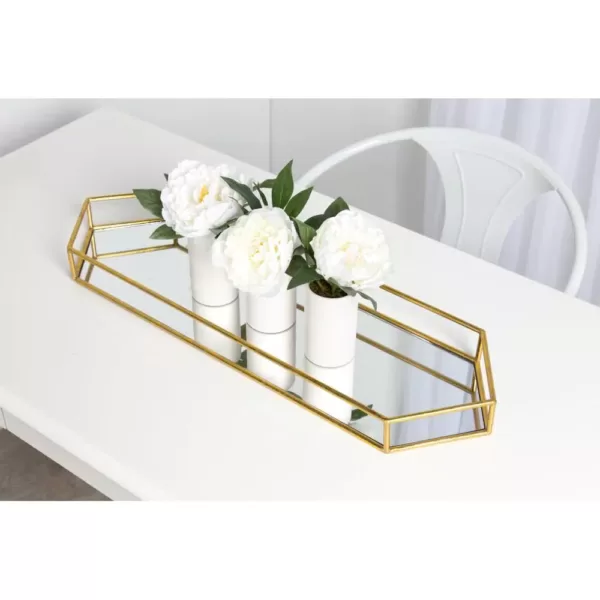 Kate and Laurel Felicia Gold Decorative Tray