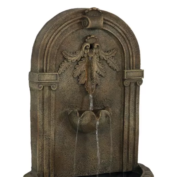 Sunnydaze Decor Florence Florentine Stone Electric Powered Wall Fountain