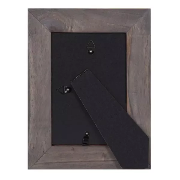 DesignOvation Museum 4 in. x 6 in. Gray Picture Frame (Set of 4)