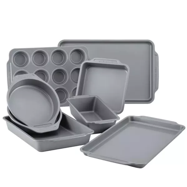 Farberware 8-Piece Gray Nonstick Bakeware Set