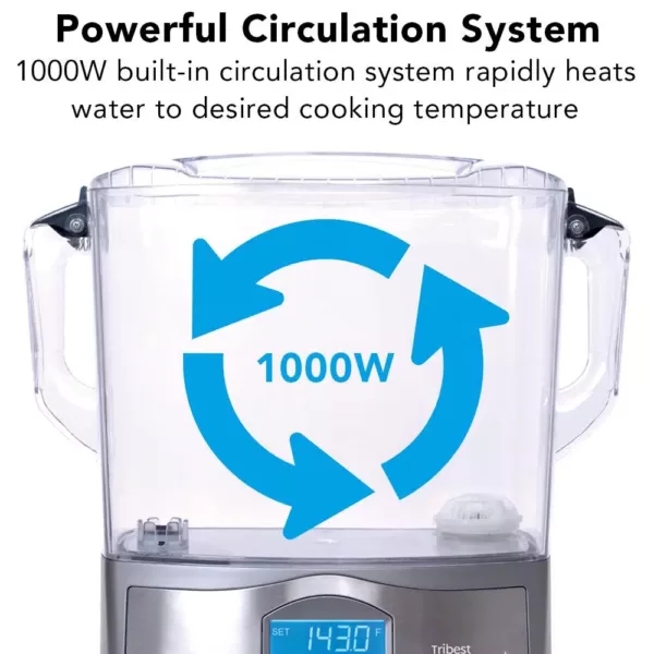 Tribest Sousvant 12 Qt. Sous Vide Stainless Steel Circulator Slow Cooker