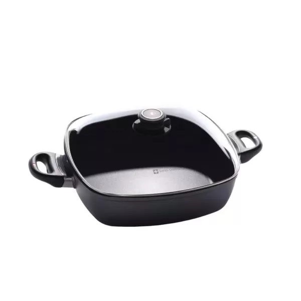 Swiss Diamond Nonstick 5 Qt. Square Casserole with Lid