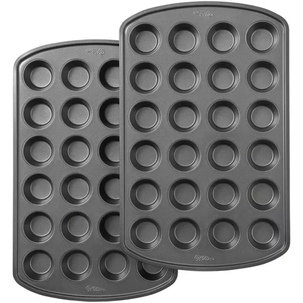 Wilton Perfect Results Premium Non-Stick Bakeware 24-Cup Mini Muffin Pan (Set of 2)