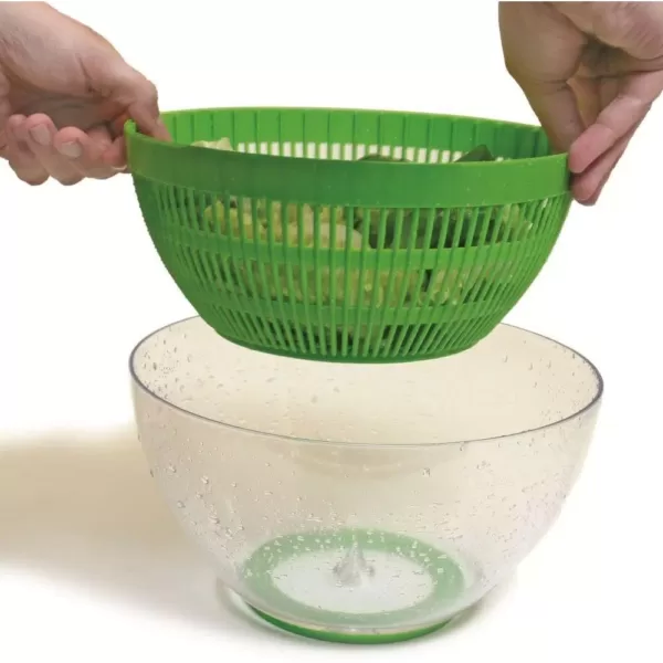 Ozeri Swiss Designed FRESHSPIN Salad Spinner and Serving Bowl, BPA-Free