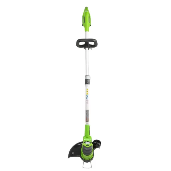 Greenworks 12 in. 24-Volt Battery Cordless String Trimmer with 2.0 Ah USB Battery and Charger Included ST24B215