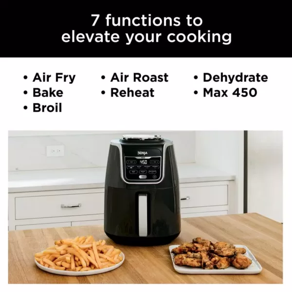 NINJA 5.5 Qt. Grey XL Ninja Air Fryer Max