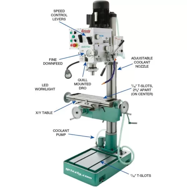 Grizzly Industrial Heavy-Duty Drill Press