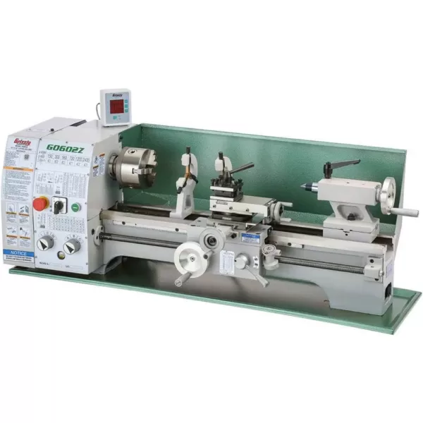 Grizzly Industrial 10 in. x 22 in. Benchtop Metal Lathe with DRO