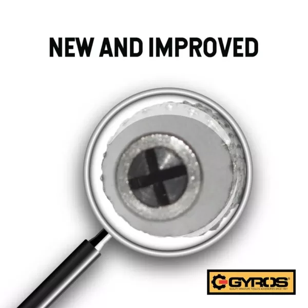 Gyros Keyless Mini Adaptor Chuck, with 1/8 in. Shank, 0 in. to 0.039 in. Capacity, For Bits No. 60-80 NEW AND IMPROVED