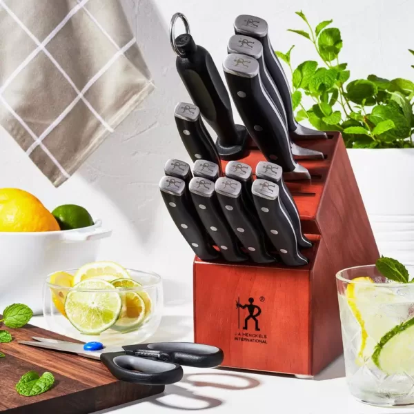 Henckels Forged Accent 15-Piece Steel Knife Block Set