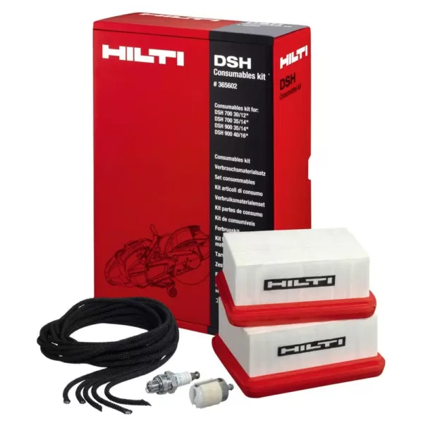 Hilti DSH 700X 70CC 14 in. Hand Held Gas Saw with 6 Diamond Blades