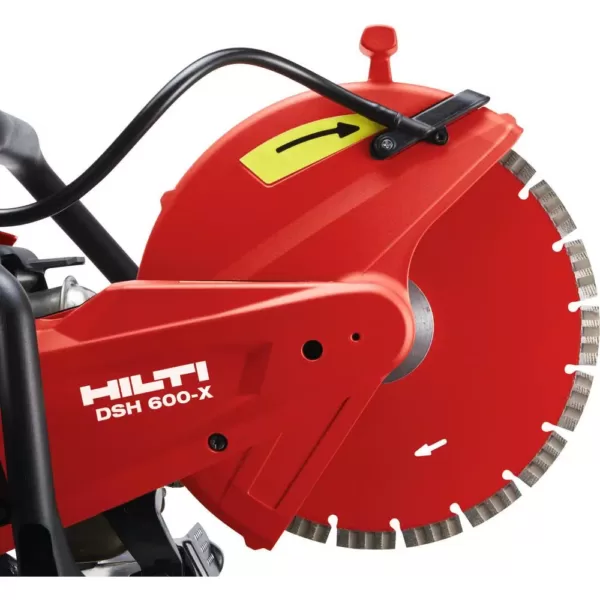 Hilti DSH 600-X 12 in. Hand Held Gas Saw with DSH-P Water Pump and 12 in. SPX Diamond Saw Blade