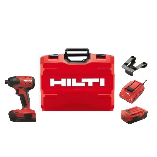 Hilti 22-Volt Li-ion 3-speed 1/4 in. Hex Cordless Brushless SID 4 Compact Impact Driver Kit with 2 Batteries, Charger and Case