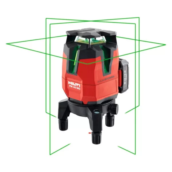 Hilti PM 40-MG 130 ft. Multi-Line Green Laser Level Kit (8-Piece)