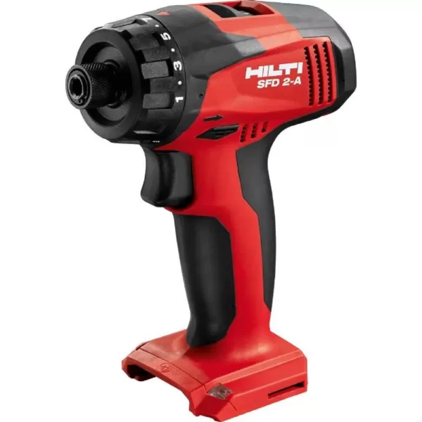 Hilti 12-Volt Lithium-Ion 1/4 in. Cordless Impact Driver SFD 2-A Kit with Battery, Charger and Bag