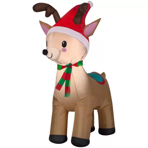 Home Accents Holiday 3.5 ft. Pre-Lit Airblown Inflatable Reindeer