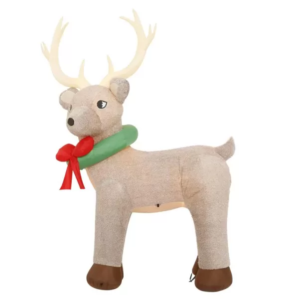 Home Accents Holiday 11 ft. Pre-Lit Giant Airblown Inflatable Fuzzy Reindeer