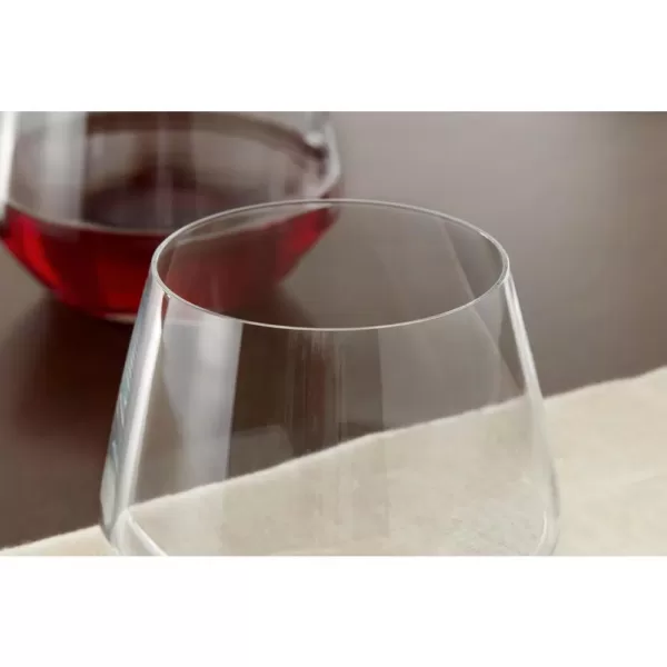 Home Decorators Collection Genoa 18.5 oz. Lead-Free Crystal Stemless Wine Glasses (Set of 4)