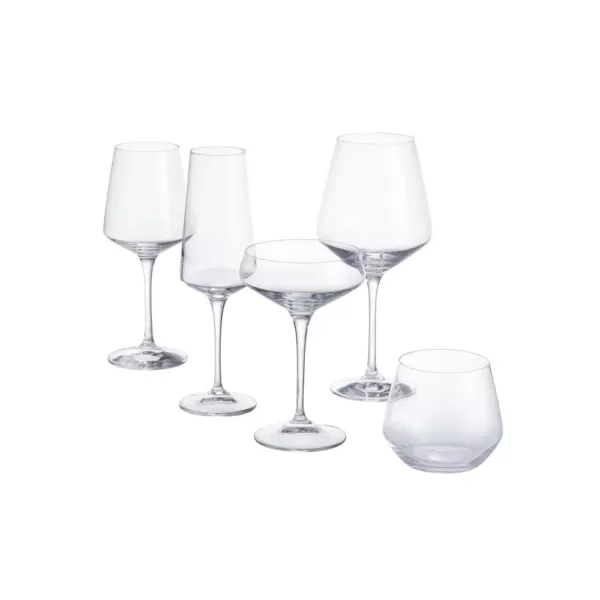 Home Decorators Collection Genoa 18.5 oz. Lead-Free Crystal Stemless Wine Glasses (Set of 4)