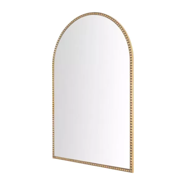 Home Decorators Collection Medium Arched Gold Antiqued Classic Accent Mirror (35 in. H x 24 in. W)